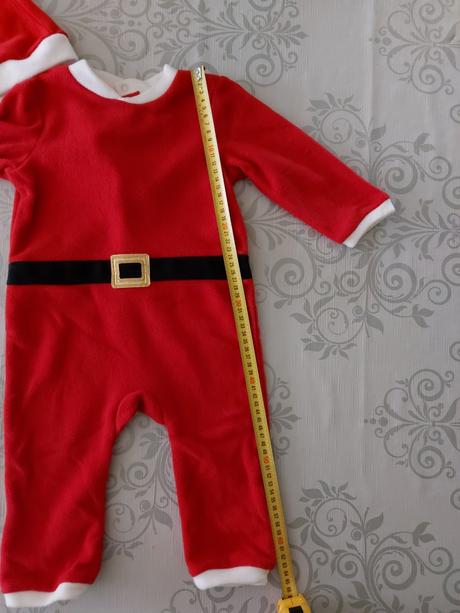 Plyšový overal vianočný, 74