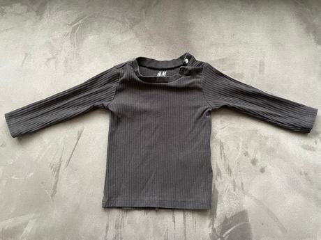 Čierne tričko h&m, h&m,74