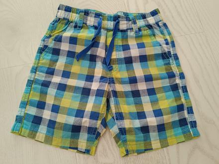 Kockovane kraťasy, h&m,116