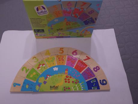 Boikido eco-friendly drevene duhove puzzle,