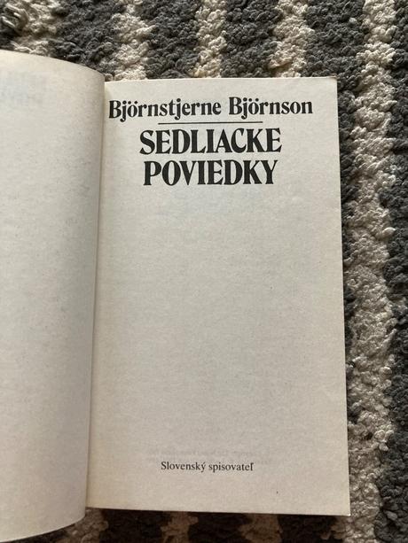 Sedliacke poviedky björnstjerne björnson (1987), 