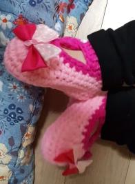 Papučky pre bábätko. háčkované nové.18, <17 / 17 / 18 / 19