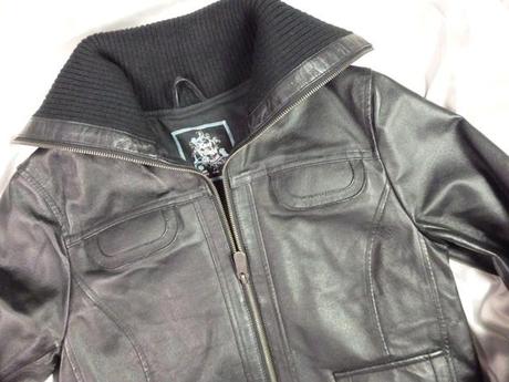 Kvalitná kožená bunda, 38