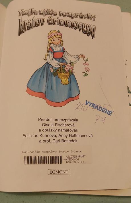Najkrajšie rozprávky bratov grimmovcov - kniha, 