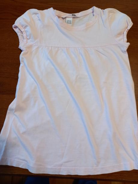 Svetloružové tričko, h&m,128