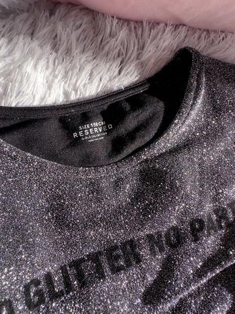 Trblietavý top, reserved,xs