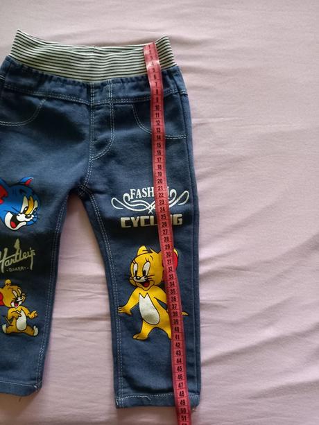 Riflové nohavice teplejšie, 92