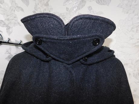 Luxusne panske vlnene glamurne pončo/kabat, l / m / s / xl