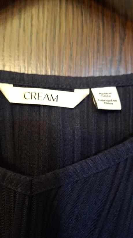 Tmavomodré tričko cream - s, s