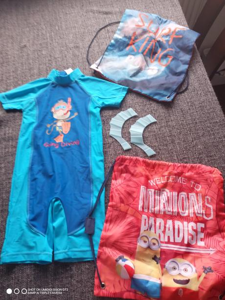 Next uv overal na plávanie, 2 batôžky na plavky, next,104