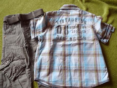 Komplet nohavice a kosela s kratkym rukavom, next,98