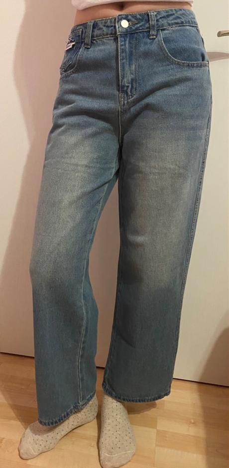 Dámske/dievčenské wide leg rifle zo shein, m