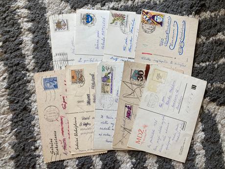 Retro pohľadnice kvety a mdž 80-90te roky, 