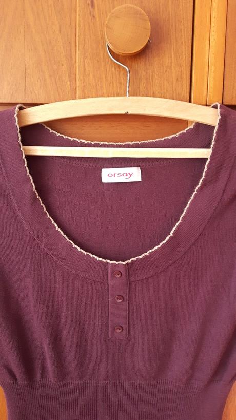 Bavlnený pulóver s krátkym rukávom, orsay,s