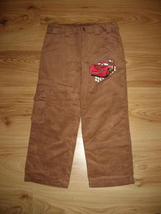 Zateplené menčestráky cars, disney,110