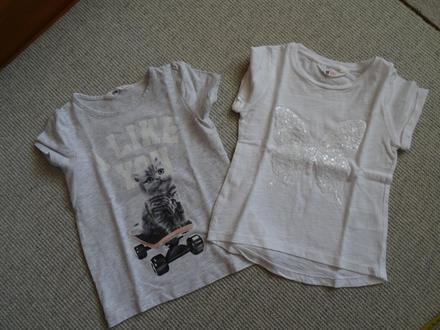 Trička 2ks, h&m,98