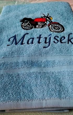 Osuška s motorkou a menom "matýsek", 