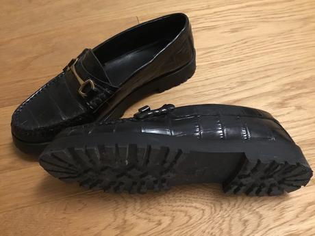 Cierne mokasiny massimo dutti, 35