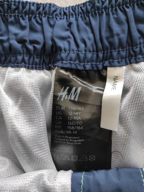 Šortky aj na kúpanie, h&m,158