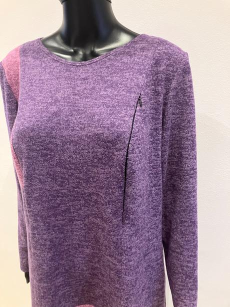 Dámske zimné šaty so zipsami, xl