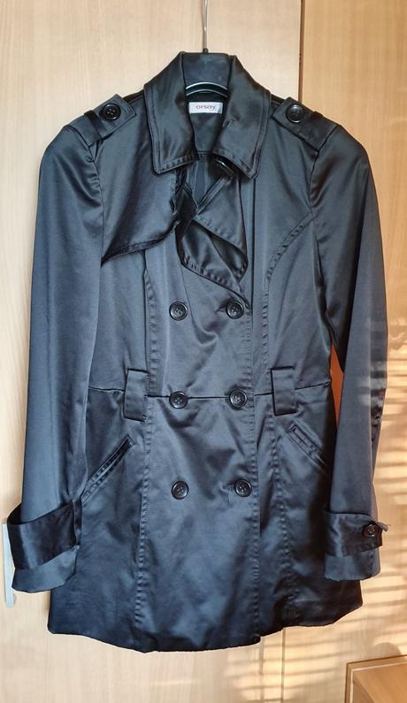 Čierny trenčkot orsay 36 alebo s, orsay,36