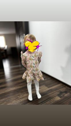 Štýlové šaty pre dievčatko idealne na jar, 104