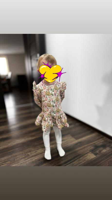 Štýlové šaty pre dievčatko idealne na jar, 104
