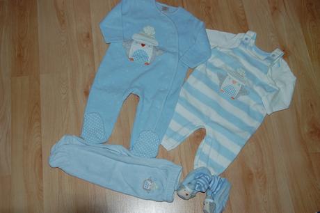 Flísované nohavice s tučniačikom, f&f,74