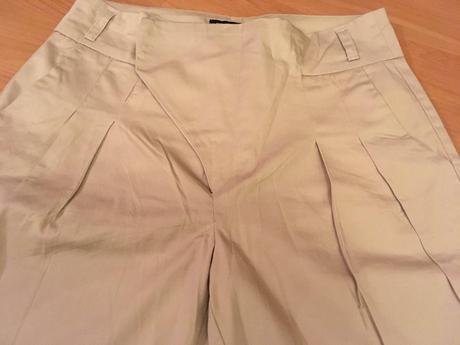 Krémové nohavice, gate,s