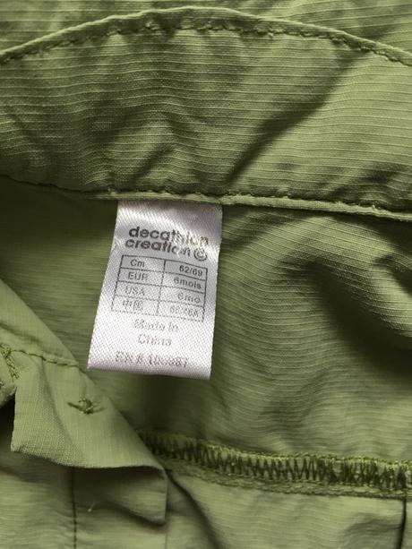 Športová košieľka s krátkym rukávom 6m decathlon, decathlon,68