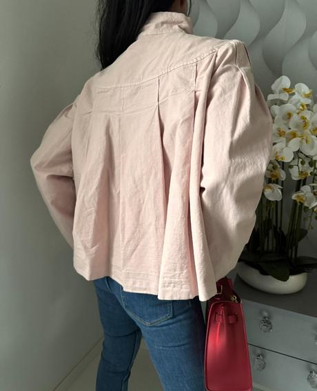 Zara - ružová krátky baloňák, zara,xs