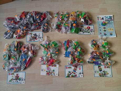7 x originál lego super mário, 