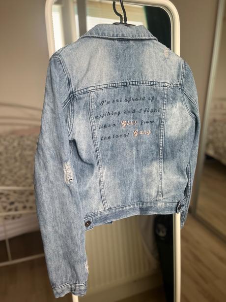 Cropp modra džinsova rifľova denim bunda, s