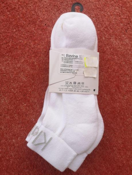 Calvin klein pánske ponožky 3 páry veľkosť 40-46, calvin klein,40 / 42 / 44 / 46