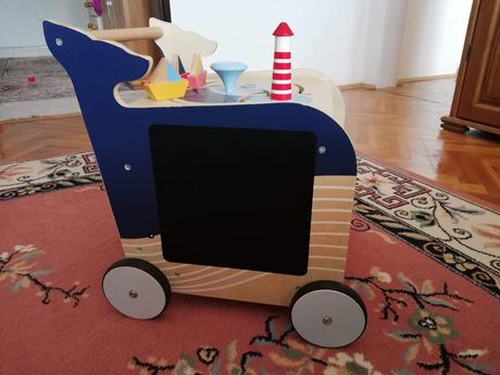 Drevené choditko velryba, 