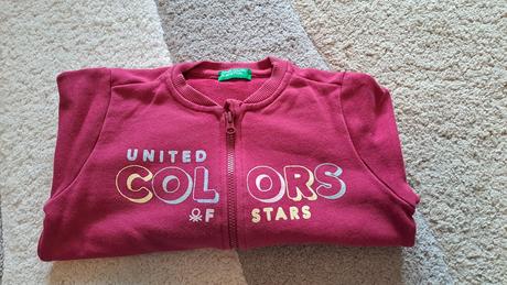 Mikina na zips, bez kapucne benetton, benetton,98