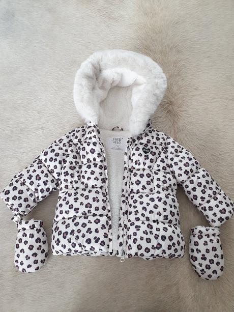 Zimná bundička s rukavičkami, f&f,80