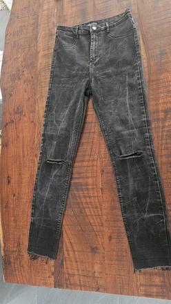 Elastické skiny rifle s vysokým pásom, zara,40