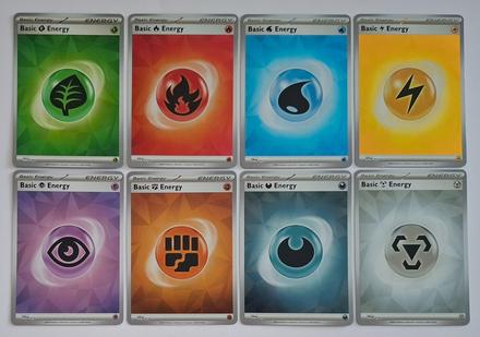 Pokémon karty "energy" (8), 