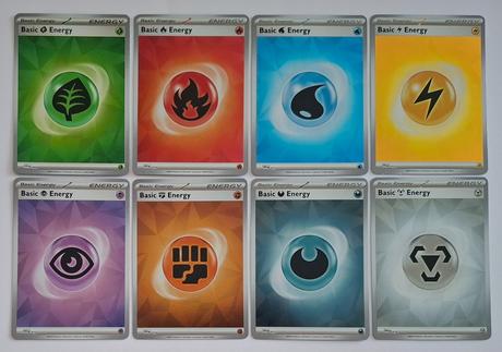 Pokémon karty "energy" (8), 