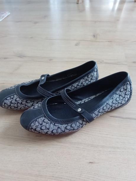 Kvalitne balerinky s kozenymi detailami, 37