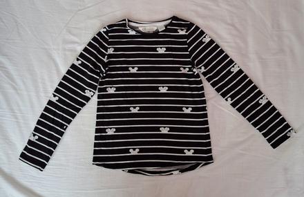 Dievčenské tričko minnie, h&m,110 / 116 / 122 / 128