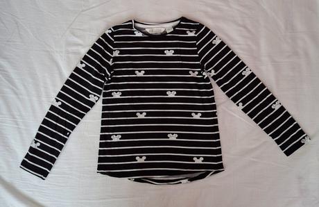 Dievčenské tričko minnie, h&m,110 / 116 / 122 / 128