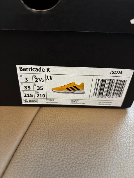 Tenisky adidas barricade k, veľ.35, adidas,35