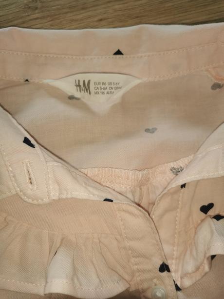 Šaty /tunika so srdiečkami, h&m,116