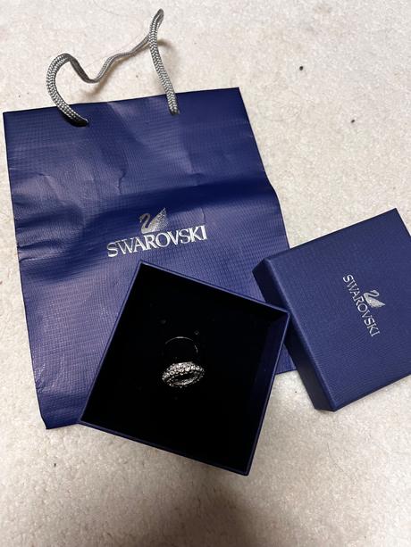 Swarovski koktejlový veľký prsteň, swarovski