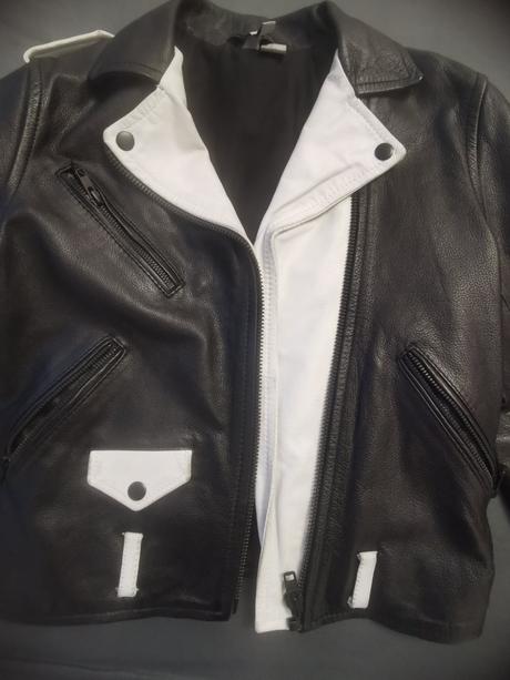 Kožená bunda, h&m,36