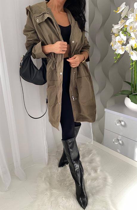 Calvin klein - olivová parka, calvin klein,m