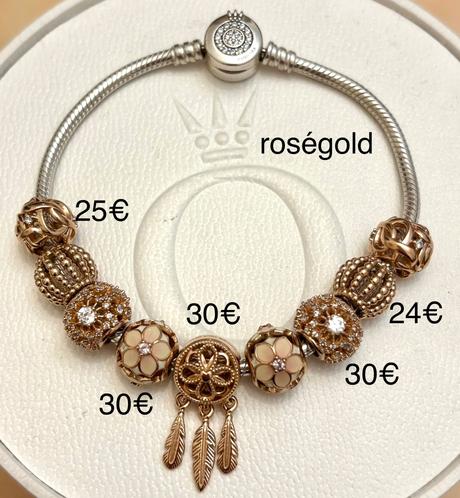 Pandora roségold korálky, pandora