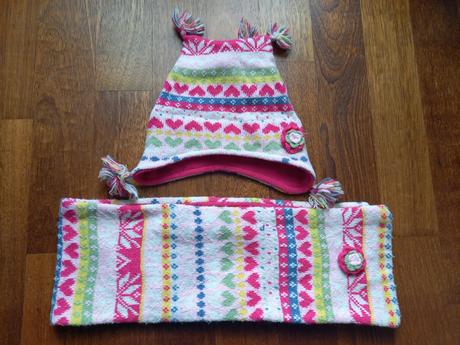 Zateplená ssúprava čiapka a šál na 6-8 r,č.122/128, h&m,122